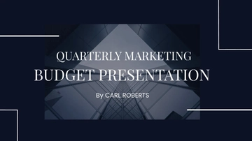 Free Marketing Budget Presentation Template to Edit Online