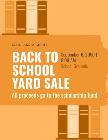 Free School Yard Sale Flyer Template to Edit Online | Template.net