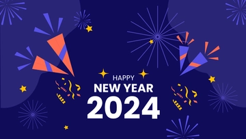 Free Happy New Year's Day Background Template to Edit Online