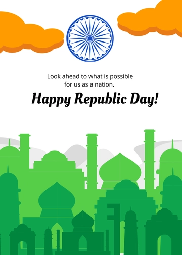 Free Republic Day Greeting Template to Edit Online