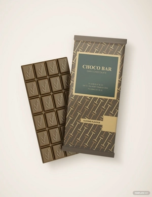 Chocolate Bar Packaging Template