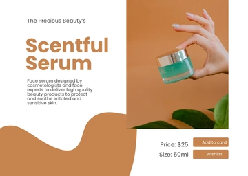 Free Product Info Card Template to Edit Online