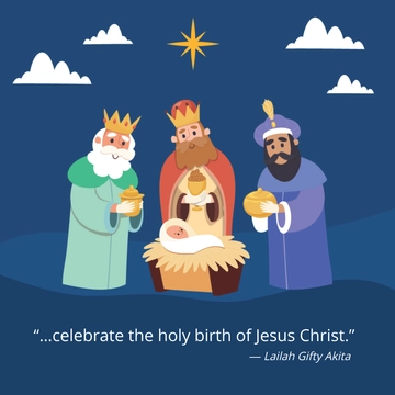 Free Epiphany Day Quote Vector Template to Edit Online