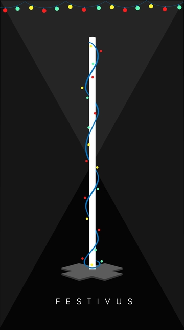 Free Festivus iPhone Background Template to Edit Online