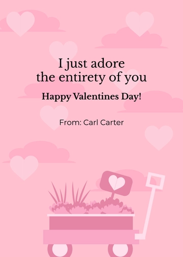 Free Valentines Day Message Template to Edit Online