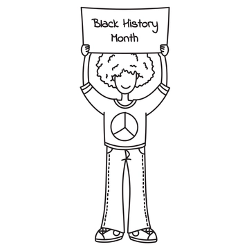 Free Black History Month Drawing Clipart Template to Edit Online