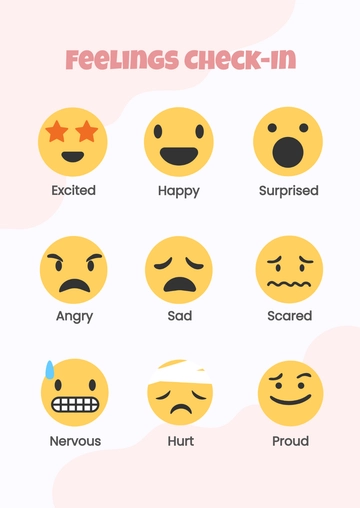 Free Minimalist Feelings Chart Template to Edit Online