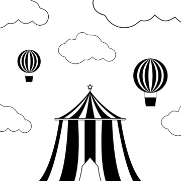 Free Carnival Drawing Clipart Template to Edit Online