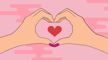 Free Valentine's Day Plain Background Template to Edit Online