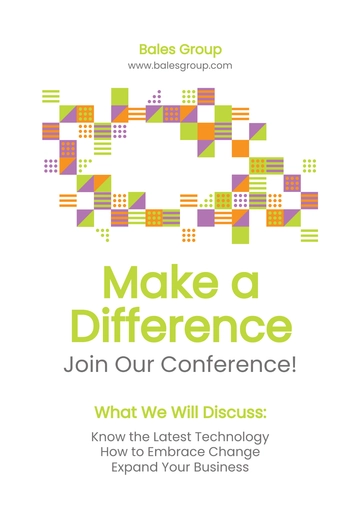 Free Conference Handout Template to Edit Online