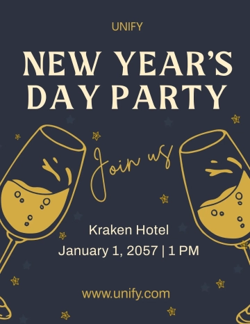 Free New Year's Day Flyer Template to Edit Online | Template.net