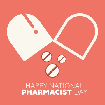 Free Happy National Pharmacist Day Clipart Template to Edit Online