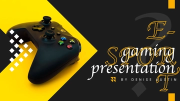 Free Esport Gaming Presentation Template to Edit Online