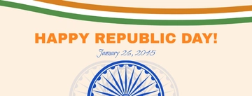 Free Republic Day Facebook Cover Banner Template to Edit Online