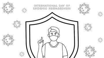 Free International Day of Epidemic Preparedness Drawing Background Template to Edit Online