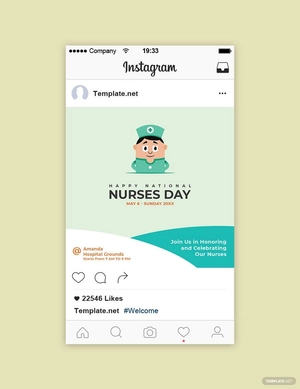 Nurses Day Instagram Post Template