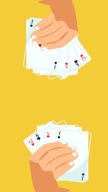Free National Card Playing Day iPhone Background Template to Edit Online