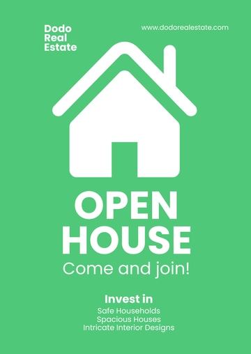 Free Open House Handout Template to Edit Online