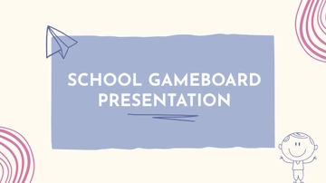 Free School Gameboard Presentation Template to Edit Online