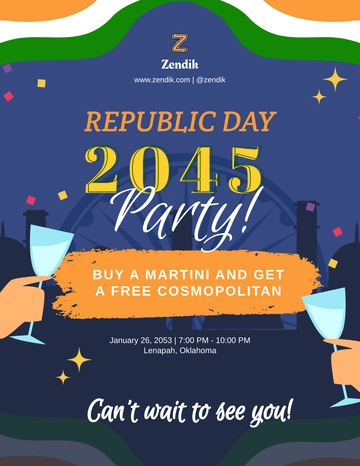 Free Free Republic Day Event Flyer Template to Edit Online