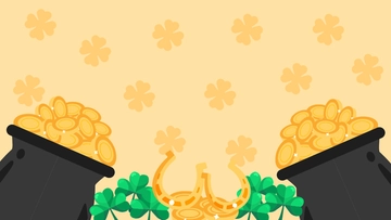 Free St. Patrick's Day Gold Background Template to Edit Online
