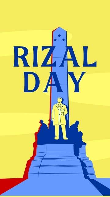 Free Rizal Day iPhone Background Template to Edit Online