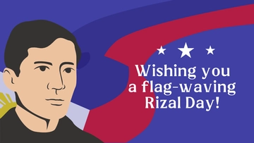 Free Rizal Day Wishes Background Template to Edit Online
