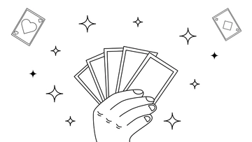 Free National Card Playing Day Drawing Background Template to Edit Online