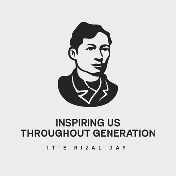 Free Free Rizal Day WhatsApp Post Template to Edit Online