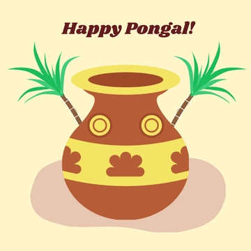 Free Pongal Clipart Template to Edit Online