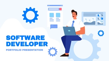Free Software Developer Portfolio Presentation Template to Edit Online