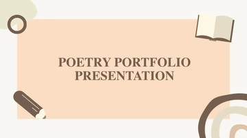 Free Poet Portfolio Presentation Template to Edit Online