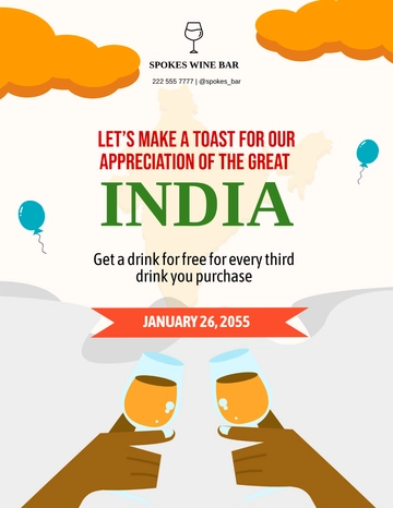 Free Republic Day Mockup Flyer Template to Edit Online