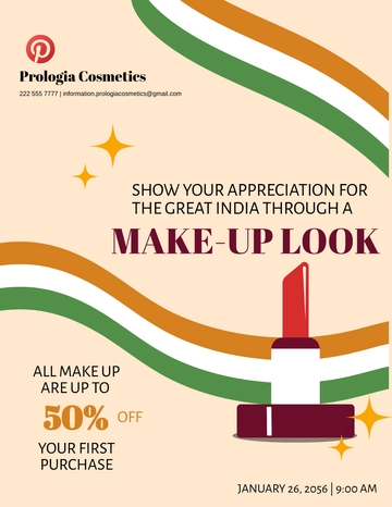 Free Blank Republic Day Flyer Template to Edit Online