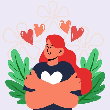 Free Happy National Hugging Day Clipart Template to Edit Online