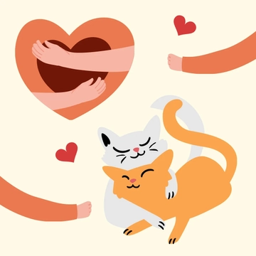 Free National Hugging Day Clipart Vector Template to Edit Online