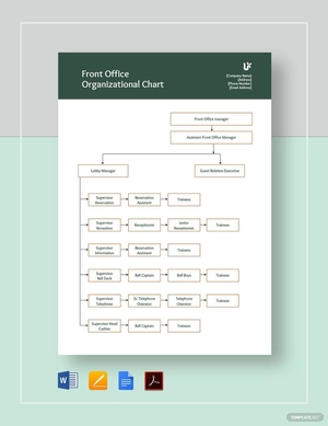 Front Office Organizational Chart Template