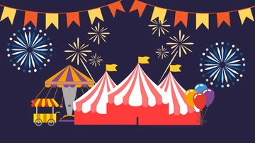 Free Carnival Cartoon Background Template to Edit Online