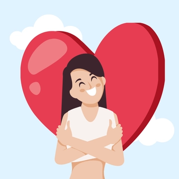 Free National Hugging Day Cartoon Clipart Template to Edit Online