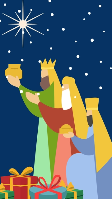 Free Orthodox Christmas iPhone Background Template to Edit Online