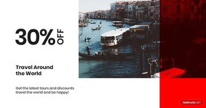 Modern Travel Facebook Post Template