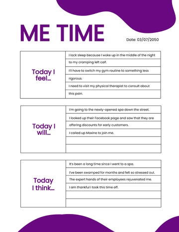 Free Digital Diary Template to Edit Online