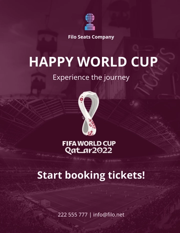 Free Happy World Cup 2022 Flyers Template to Edit Online | Template.net