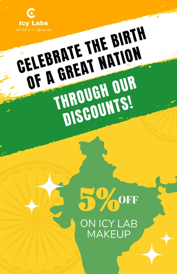 Free Happy Republic Day Poster Template to Edit Online