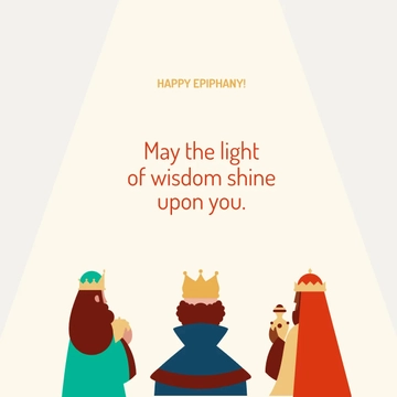 Free Epiphany Day Instagram Post Template to Edit Online