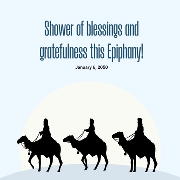 Free Epiphany Day Whatsapp Post Template to Edit Online
