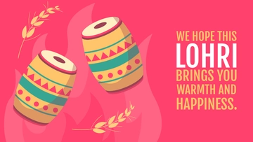 Free Lohri Flyer Background Template to Edit Online