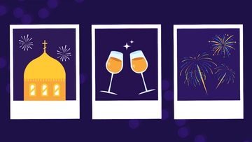 Free Orthodox New Year Photo Background Template to Edit Online