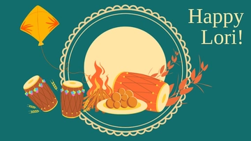Free Lohri Wallpaper Background Template to Edit Online
