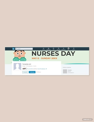 Nurses Day LinkedIn Company Cover Template